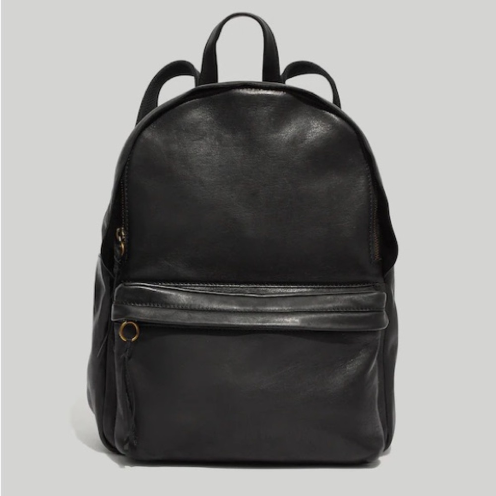Madewell Lorimer Backpack in Black Leather